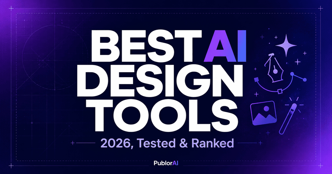 Editorial cover ranking the best AI design tools in 2026 for UI, marketing and prototypes