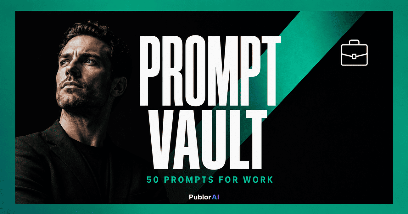 Editorial magazine cover for the best ChatGPT prompts for work in 2026 with 50 tested examples