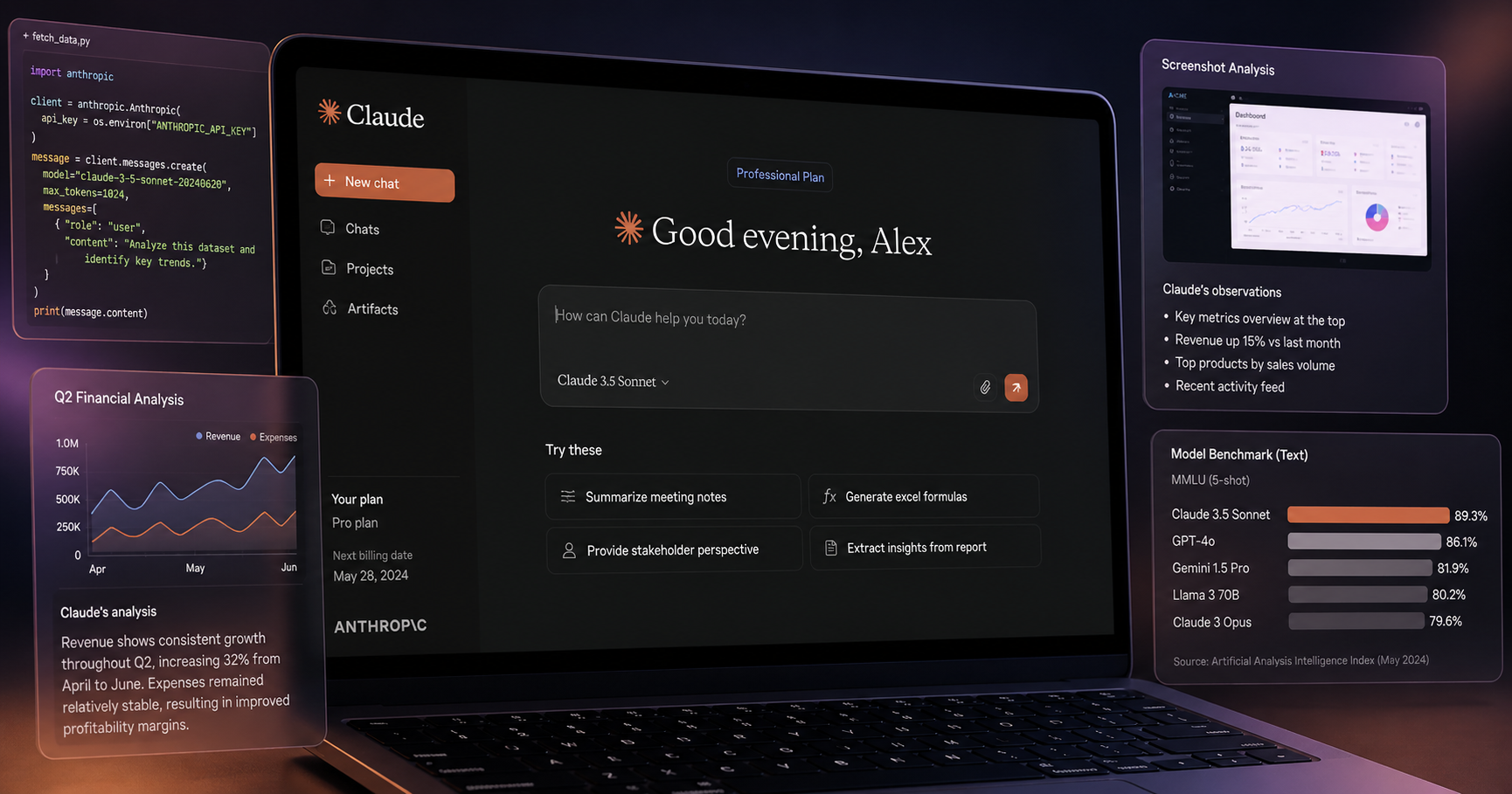 Claude Opus 4.7 review on a laptop screen showing Anthropic's smartest AI model and its features in 2026